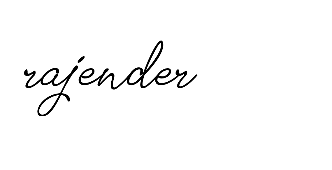 Signature of rajender