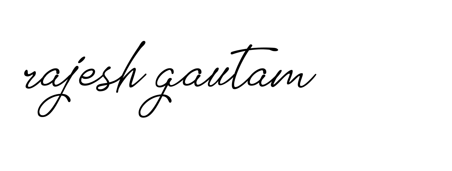 Signature of rajesh-gautam