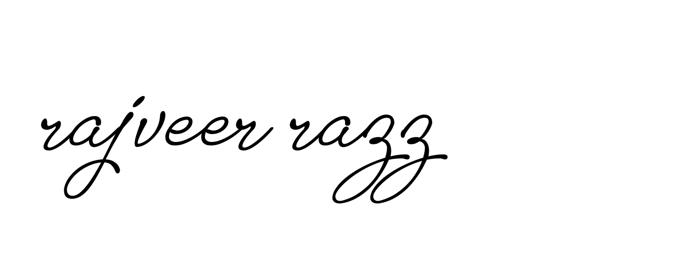 Signature of rajveer-razz