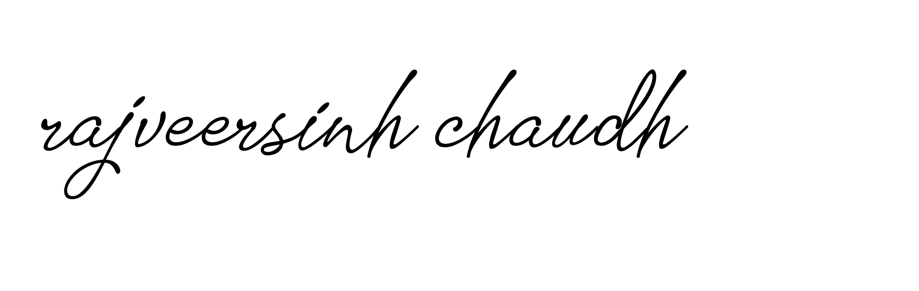 Signature of rajveersinh-chaudh