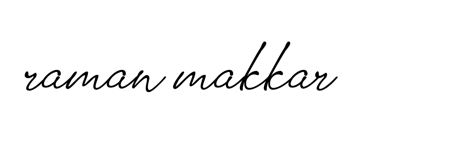 Signature of raman-makkar