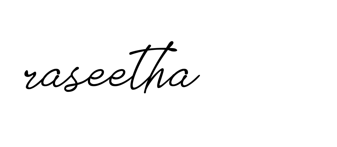 Signature of raseetha