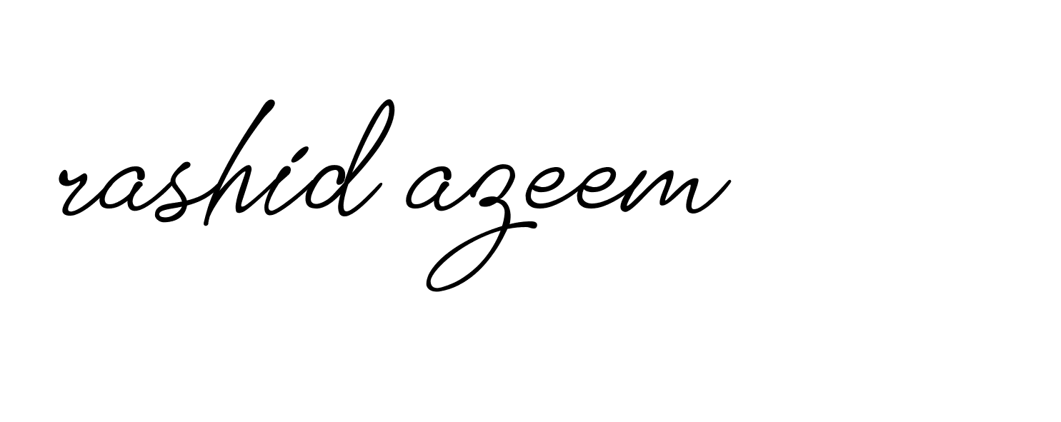 Signature of rashid-azeem