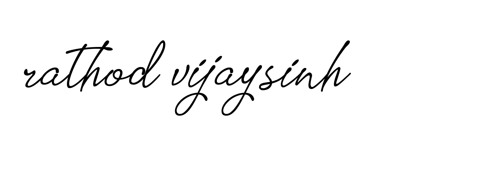 Signature of rathod-vijaysinh