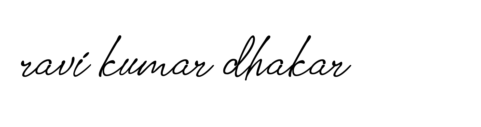 Signature of ravi-kumar-dhakar-