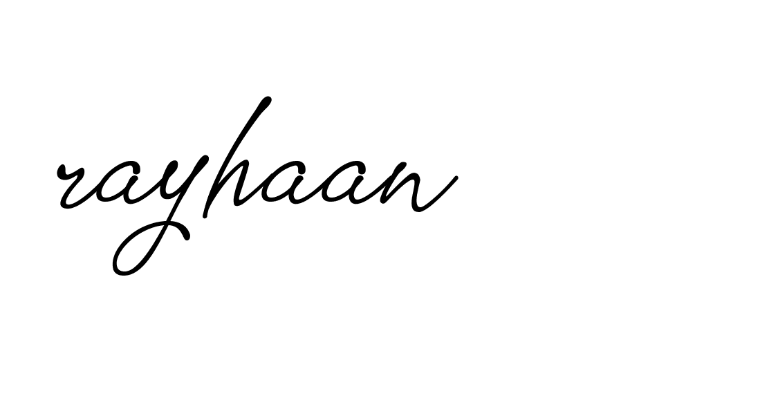 Signature of rayhaan