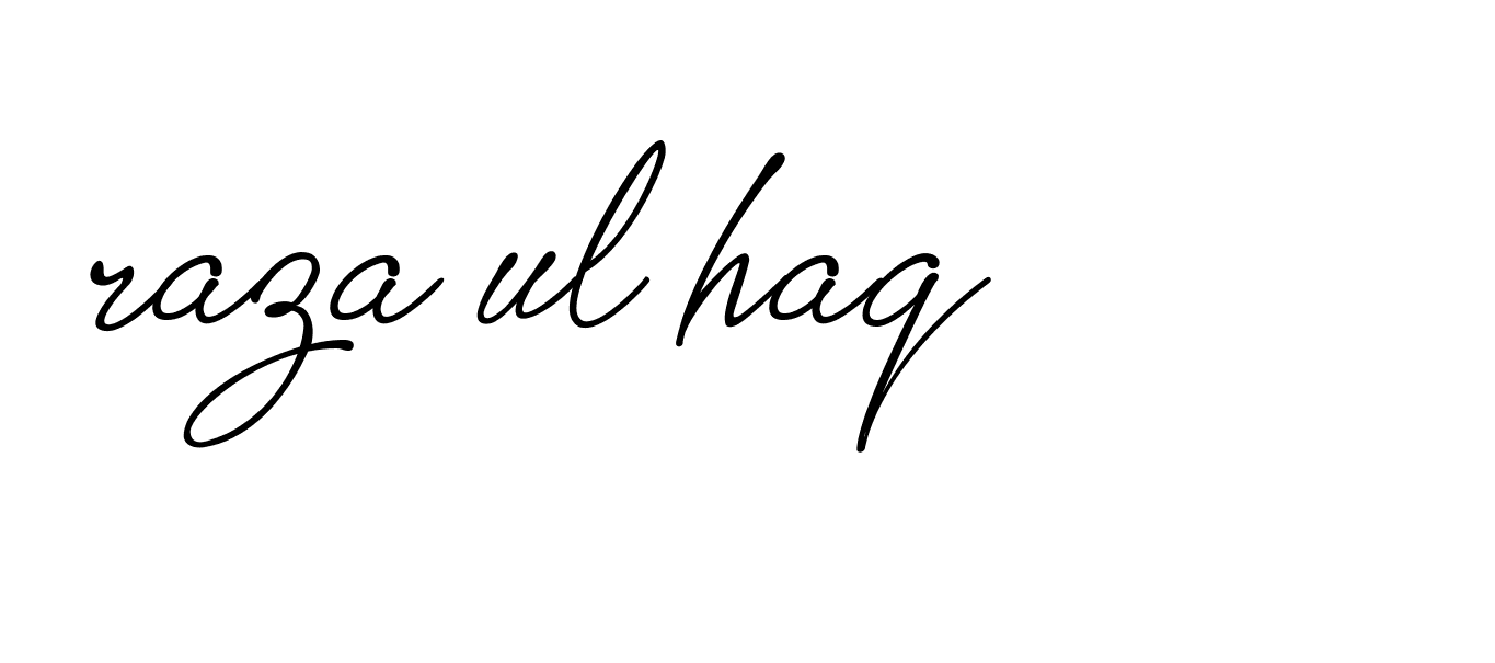 Signature of raza-ul-haq