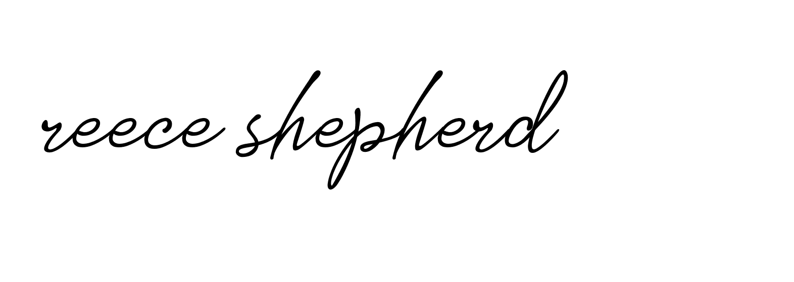 Signature of reece-shepherd