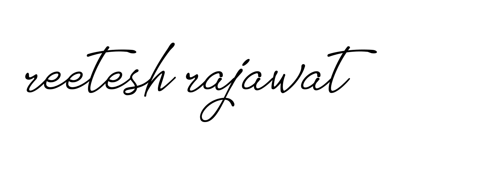 Signature of reetesh-rajawat