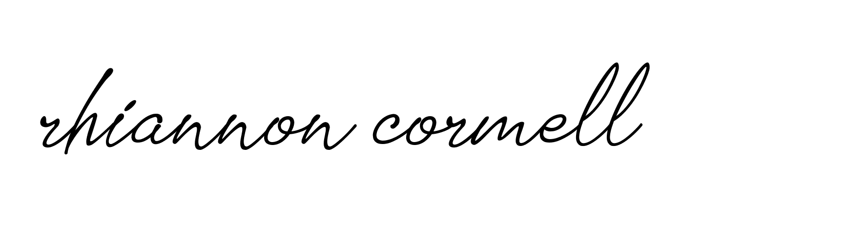 Signature of rhiannon-cormell