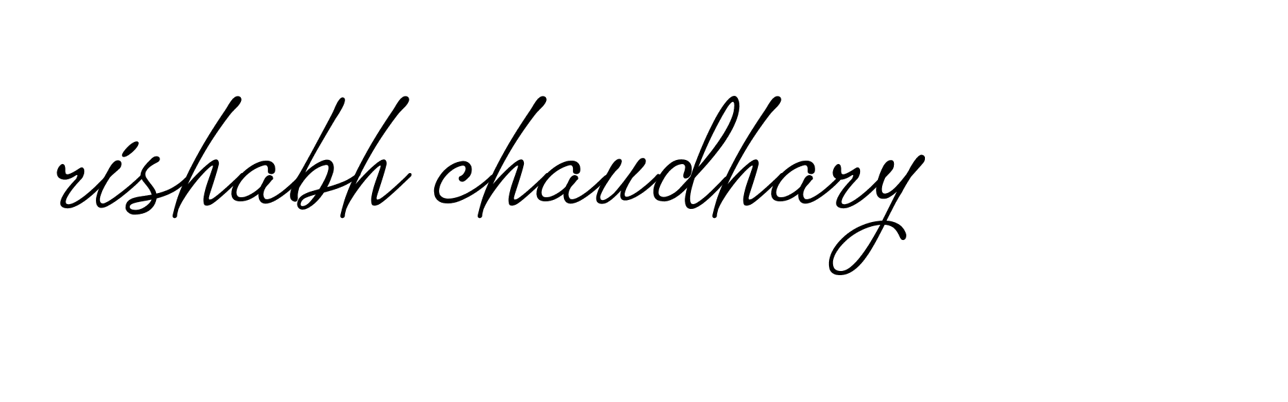 Signature of rishabh-chaudhary-