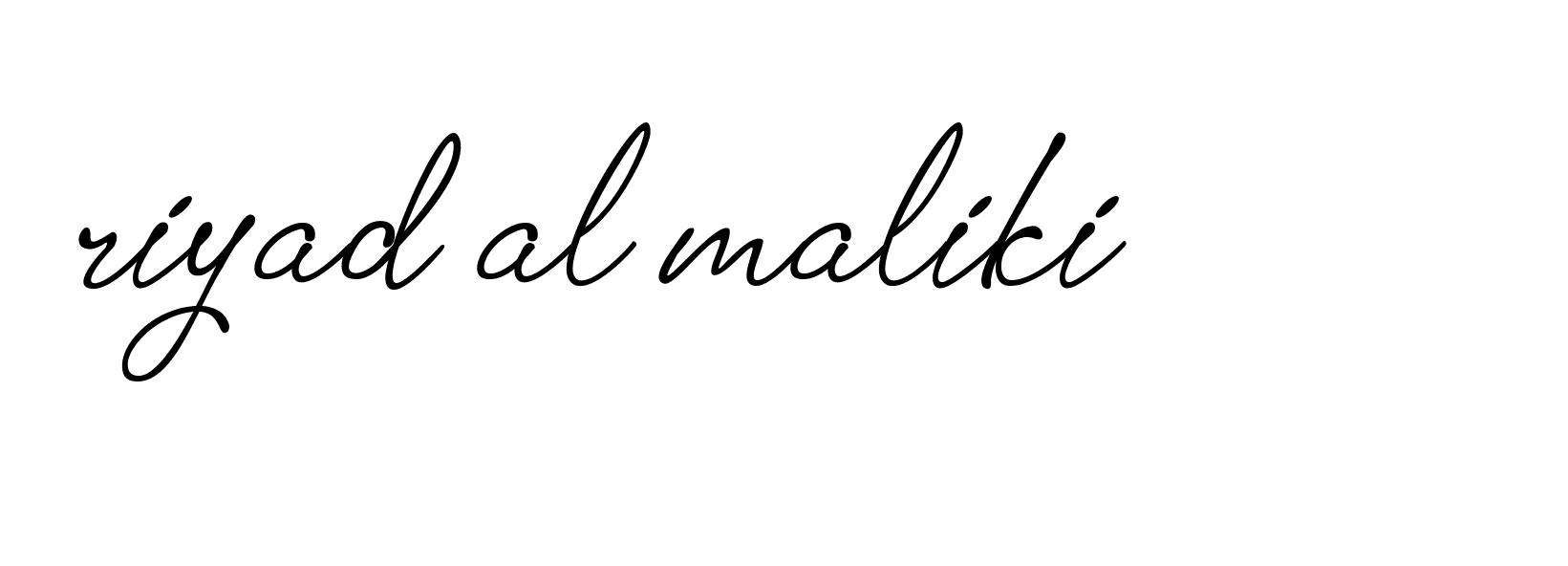 Signature of riyad-al-maliki