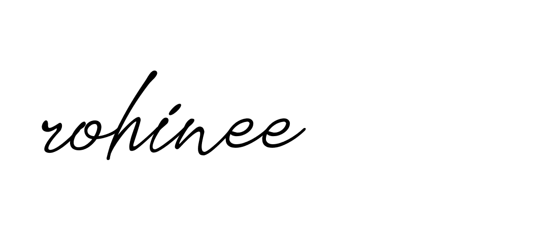 Signature of rohinee