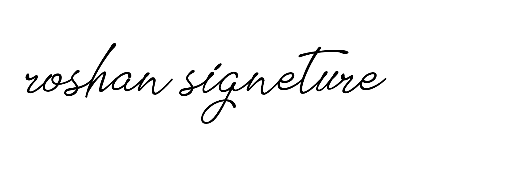 Signature of roshan-signeture