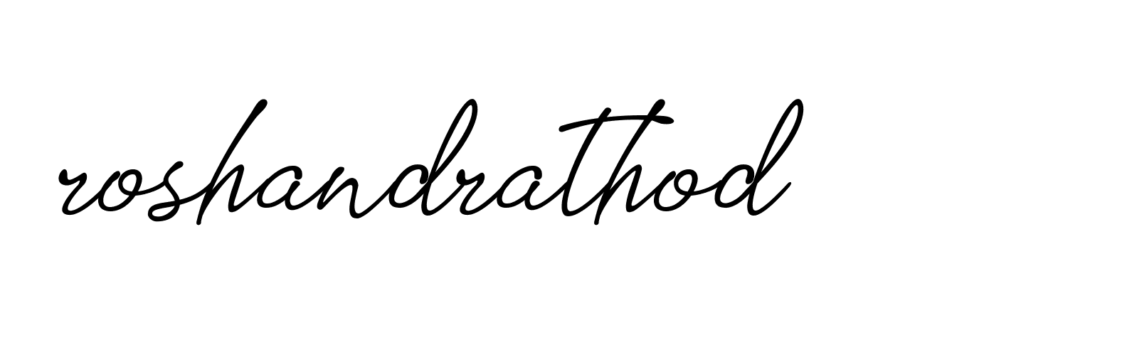 Signature of roshandrathod