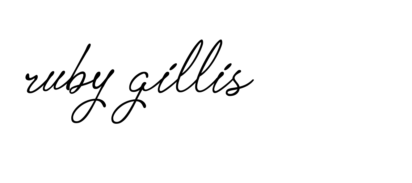 Signature of ruby-gillis-