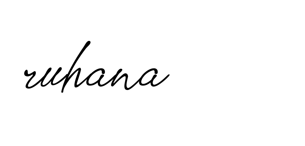 Signature of ruhana