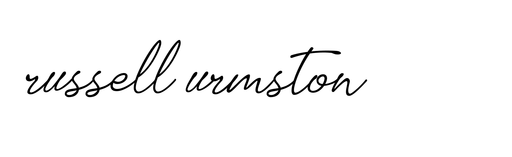 Signature of russell-urmston