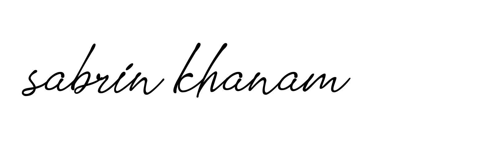 Signature of sabrin-khanam