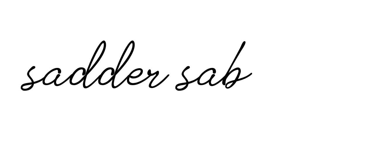 Signature of sadder-sab