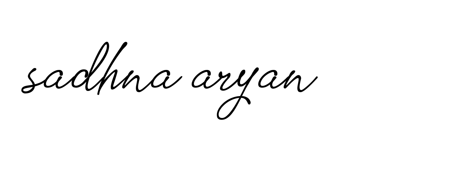 Signature of sadhna-aryan