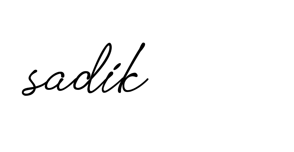 Signature of sadik