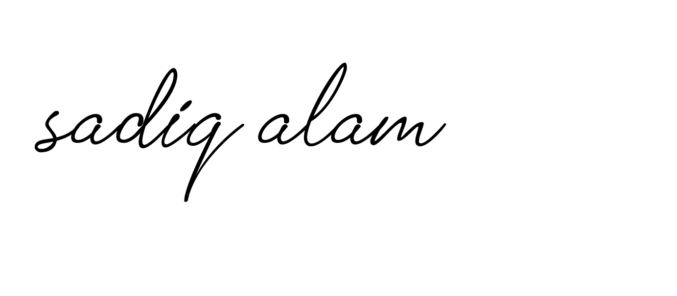 Signature of sadiq-alam