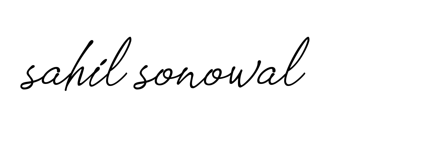 Signature of sahil-sonowal