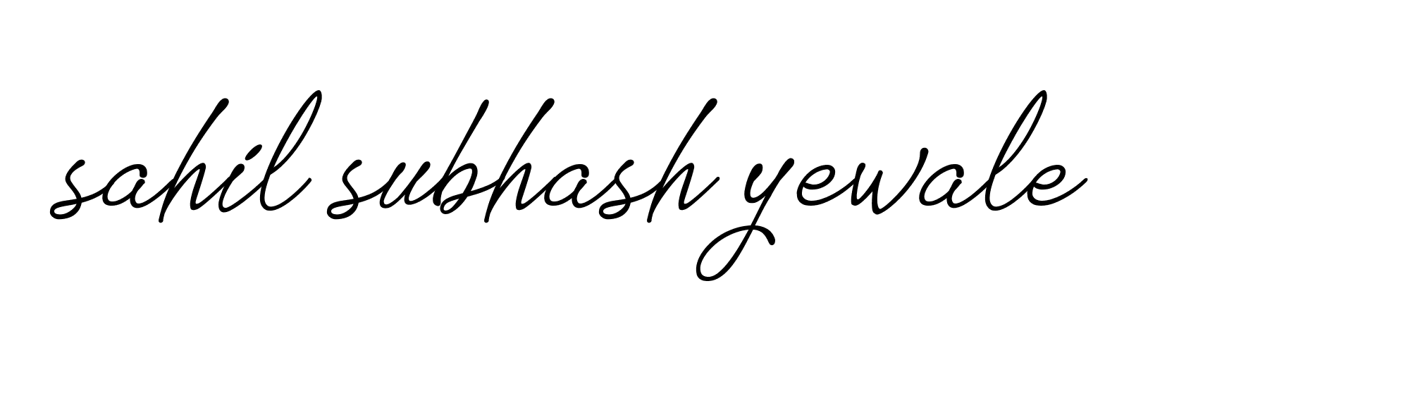 Signature of sahil-subhash-yewale