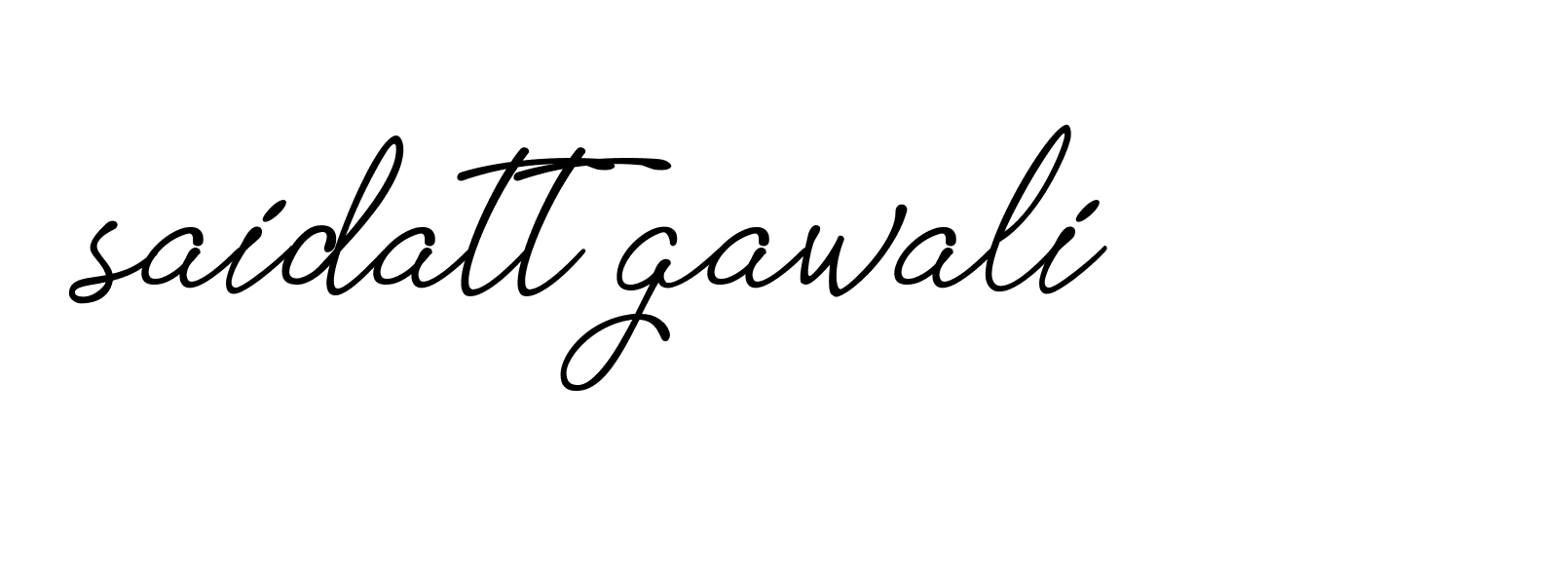 Signature of saidatt-gawali