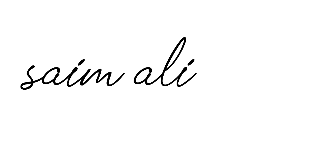 Signature of saim-ali