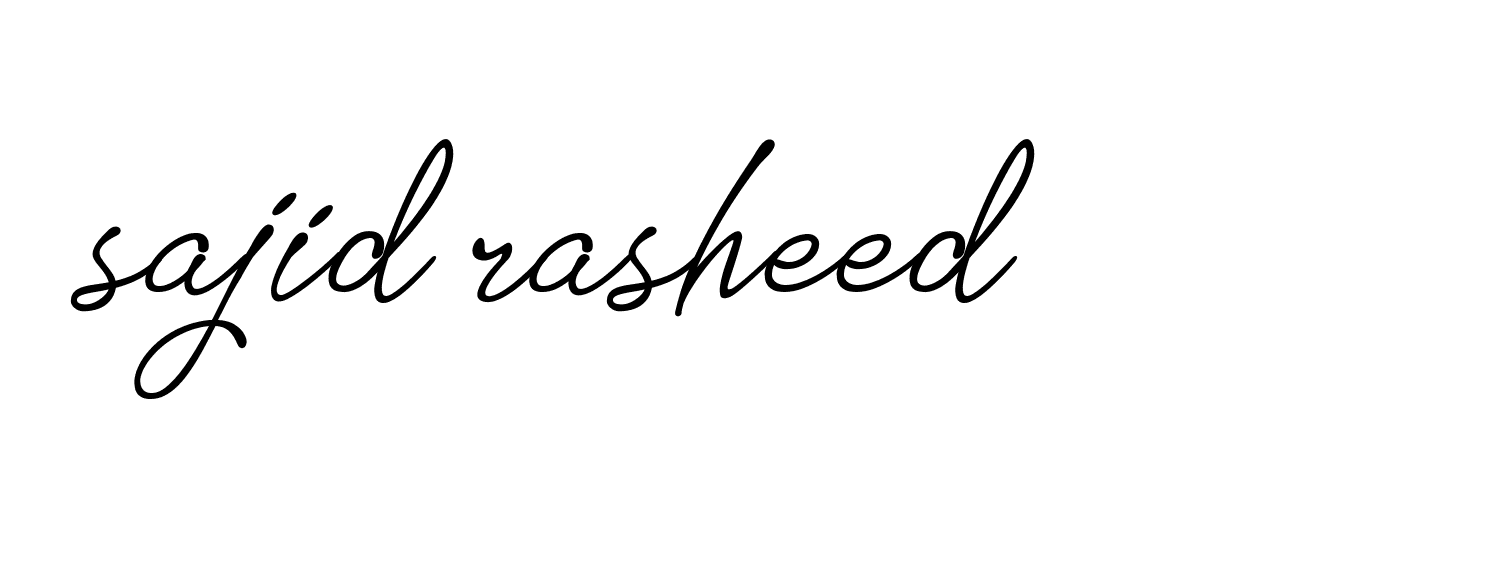 Signature of sajid-rasheed