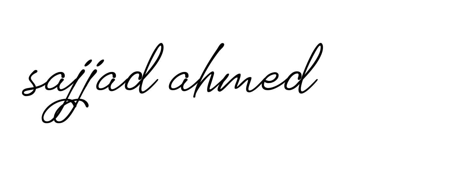 Signature of sajjad-ahmed