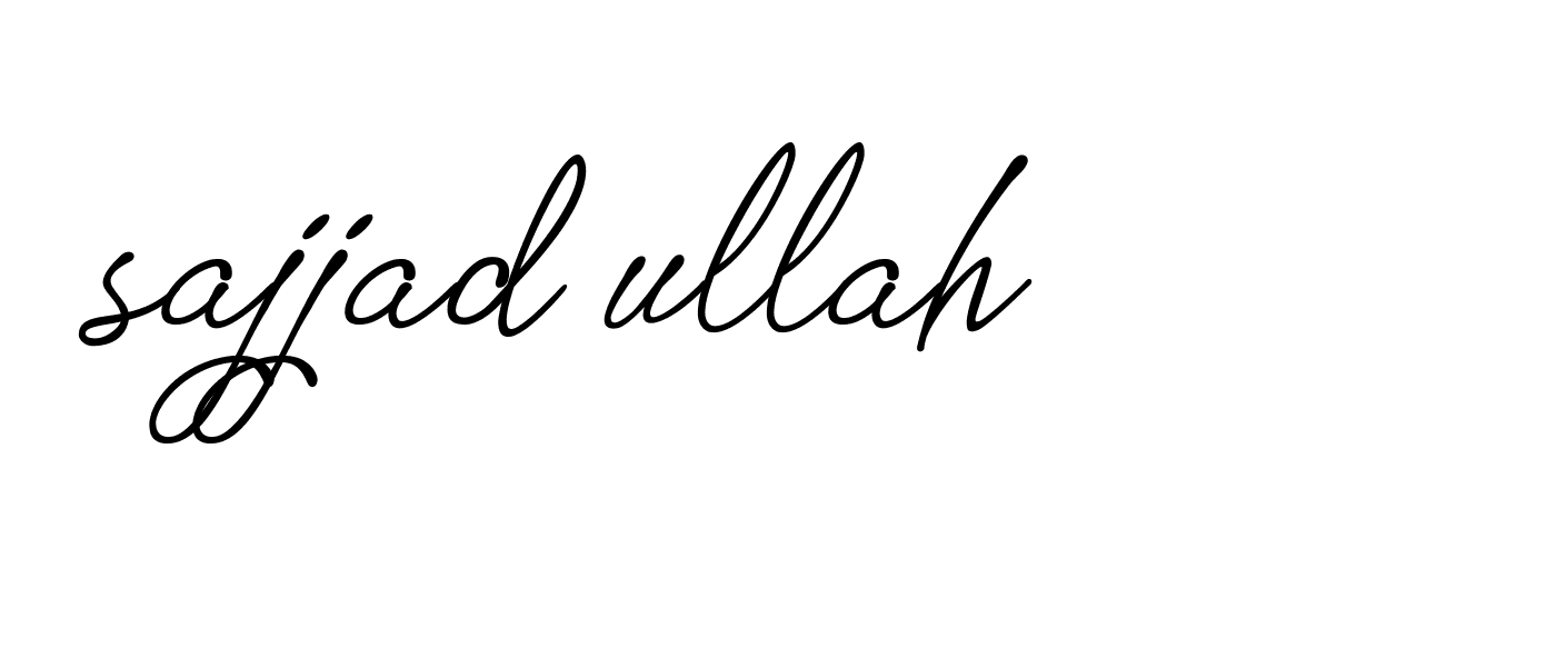 Signature of sajjad-ullah