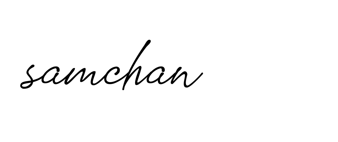 Signature of samchan