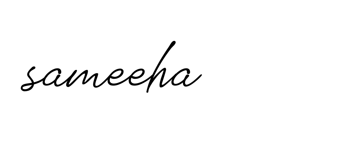 Signature of sameeha-