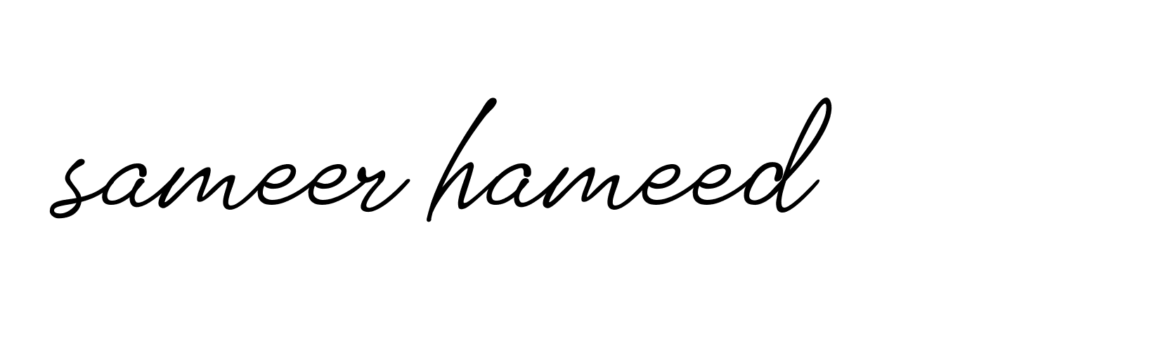 Signature of sameer-hameed