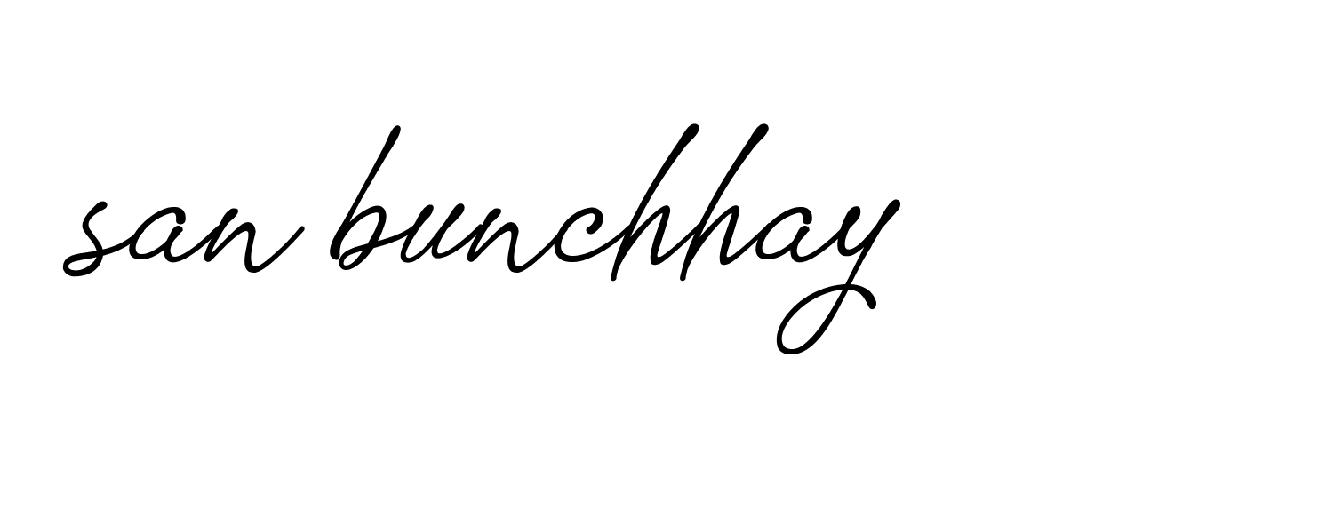 Signature of san-bunchhay