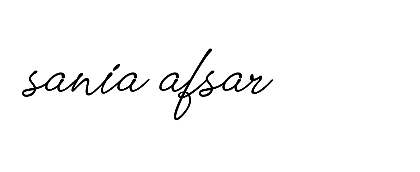 Signature of sania-afsar