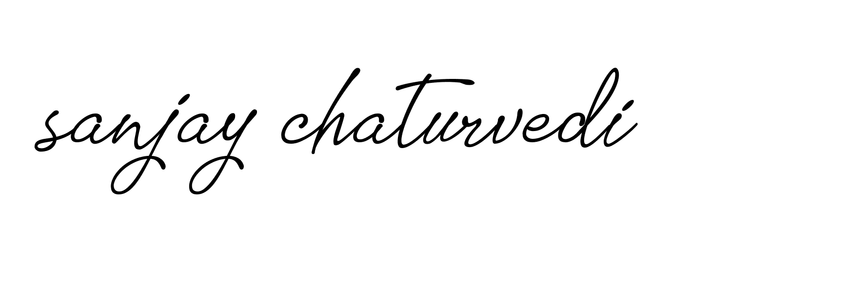 Signature of sanjay-chaturvedi