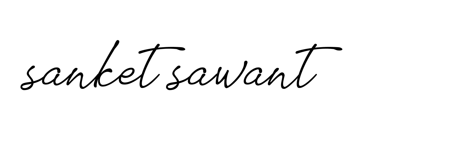 Signature of sanket-sawant