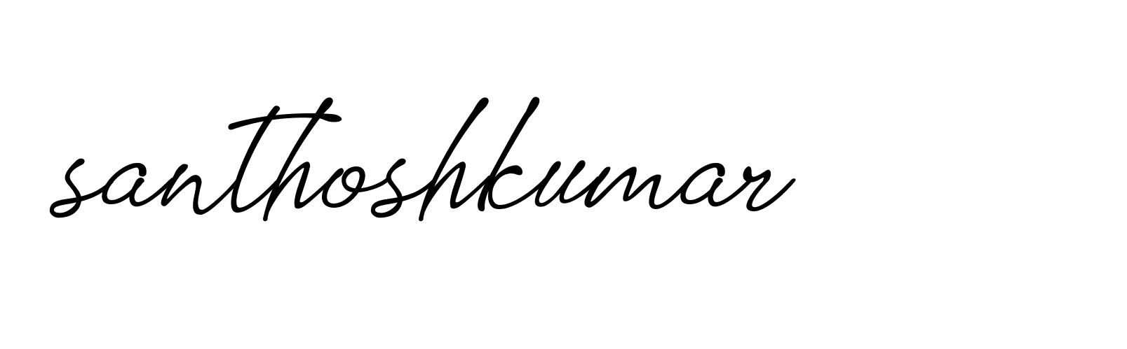 Signature of santhoshkumar