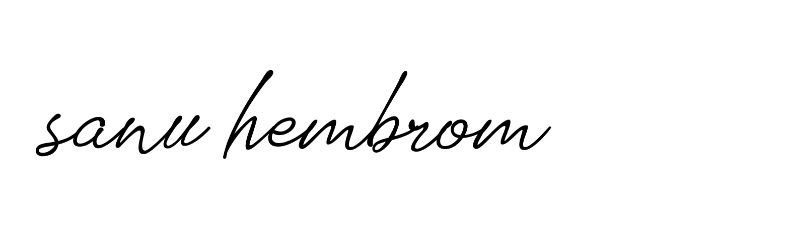 Signature of sanu-hembrom