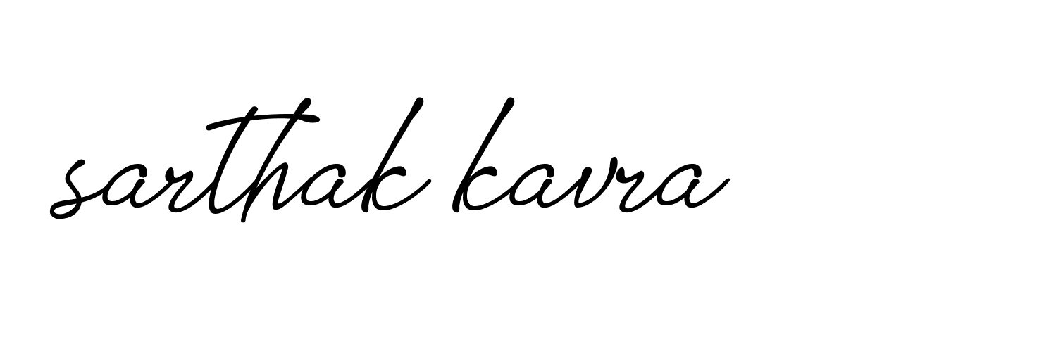 Signature of sarthak-kavra