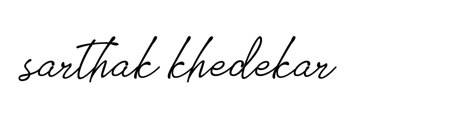 Signature of sarthak-khedekar