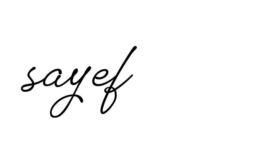 Signature of sayef