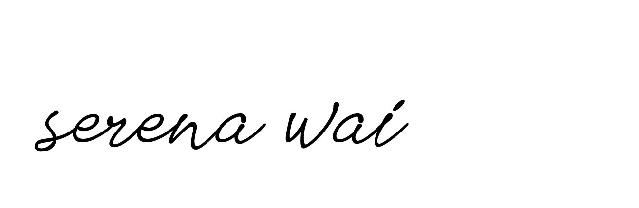 Signature of serena-wai