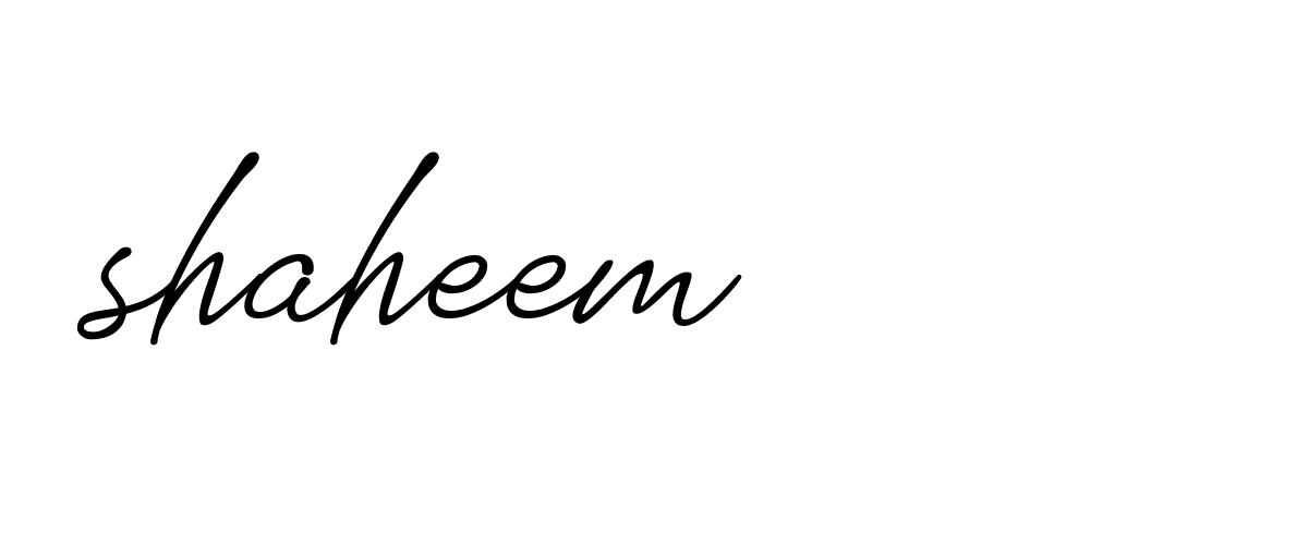 Signature of shaheem-