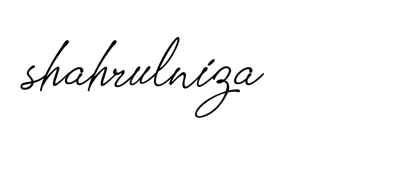 Signature of shahrulniza