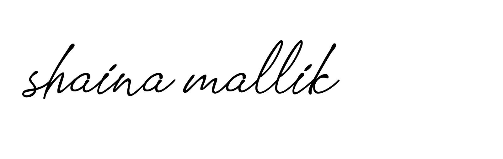 Signature of shaina-mallik-